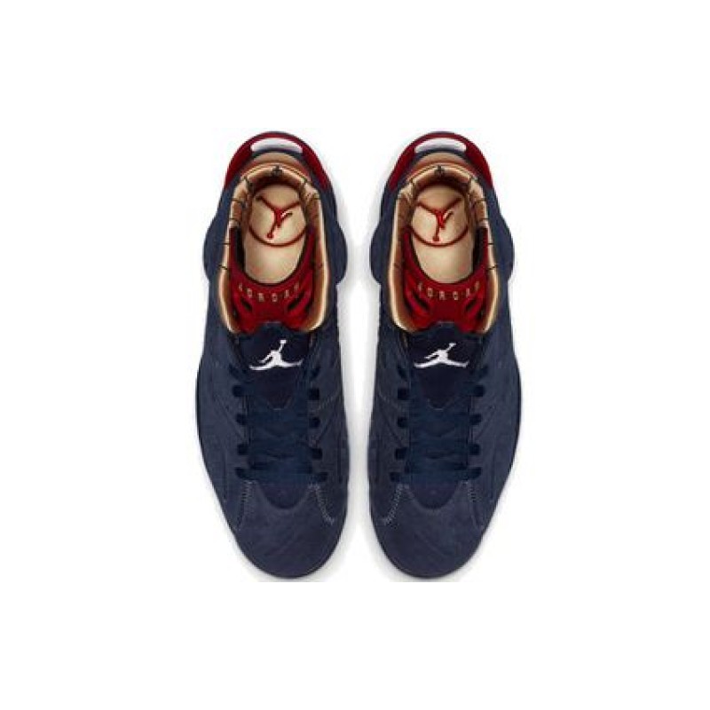 Air Jordan 6 Retro 'Doernbecher' 2019 Midnight Navy/White-Varsity Red-Metallic Gold CI6293-416