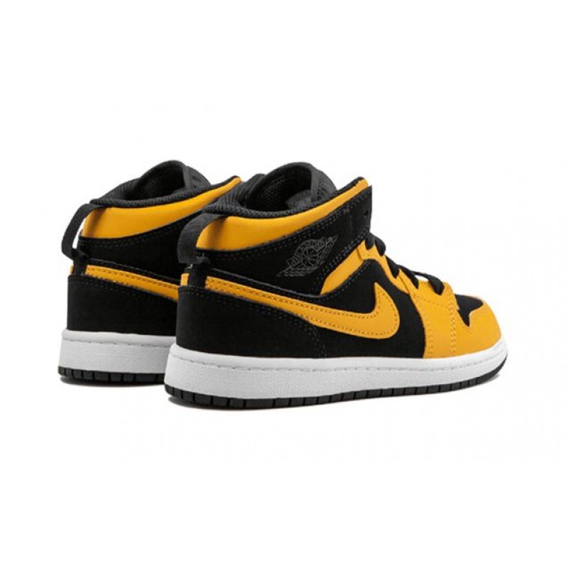 Air Jordan 1 Mid PS 'Reverse New Love' Black/White-University Gold 640734-071