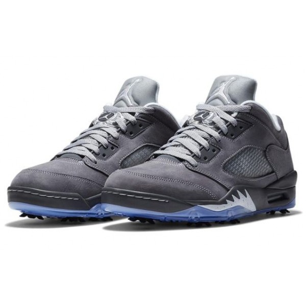 Air Jordan 5 Low Golf 'Wolf Grey' Light Graphite/Wolf Grey/White CU4523-005