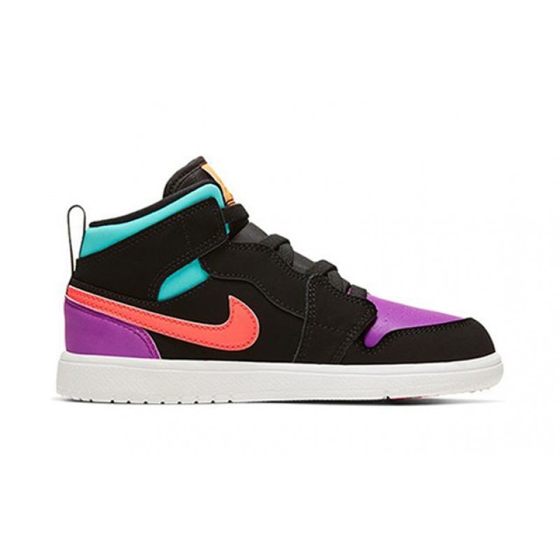 Air Jordan 1 Mid ALT 'What The' (PS) Black/Total Orange AR6351-083