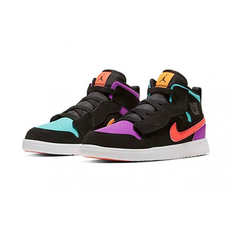 Air Jordan 1 Mid ALT 'What The' (PS) Black/Total Orange AR6351-083