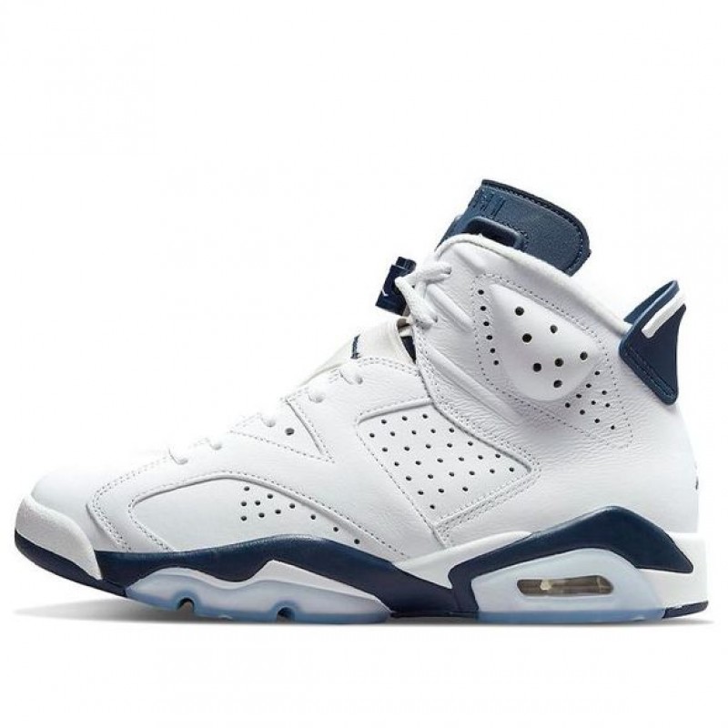 Air Jordan 6 Retro 'Midnight Navy' 2021 White/Midnight Navy CT8529-141