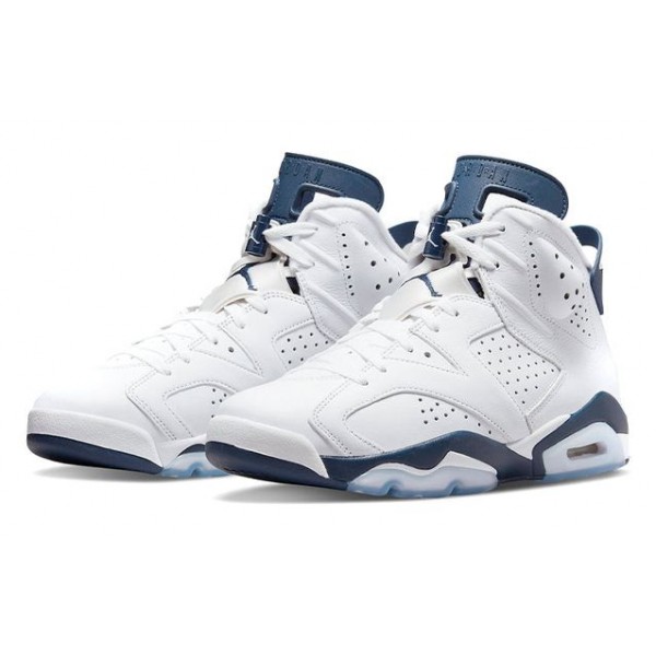 Air Jordan 6 Retro 'Midnight Navy' 2021 White/Midnight Navy CT8529-141