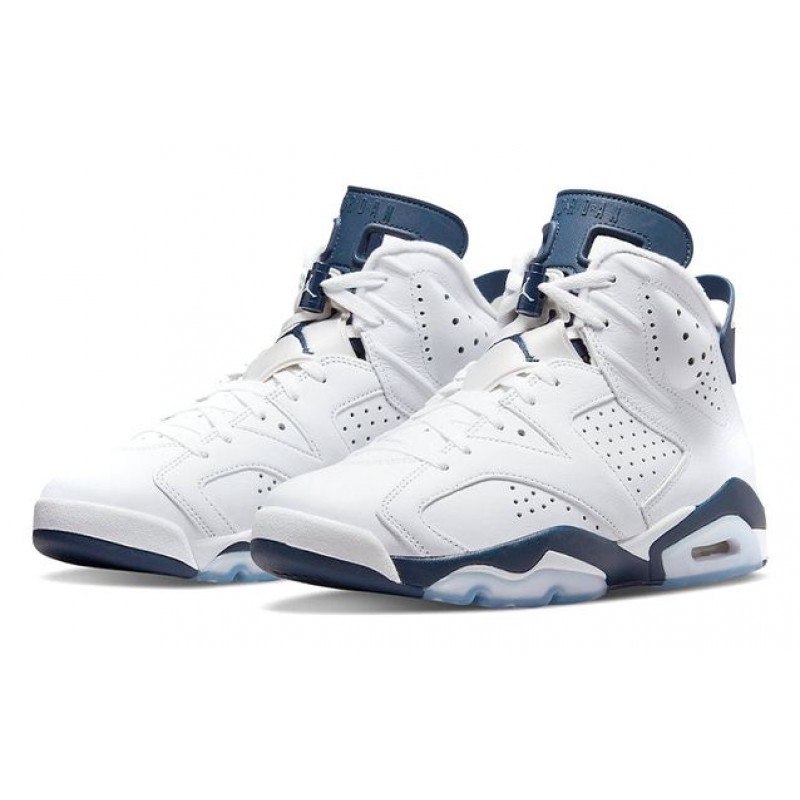 Air Jordan 6 Retro 'Midnight Navy' 2021 White/Midnight Navy CT8529-141