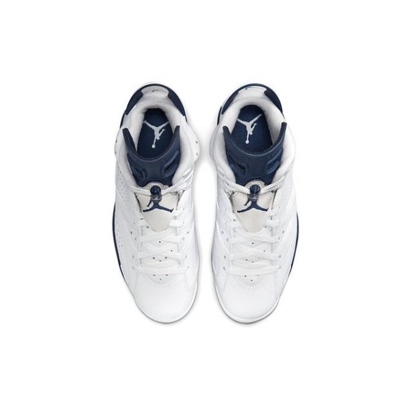 Air Jordan 6 Retro 'Midnight Navy' 2021 White/Midnight Navy CT8529-141