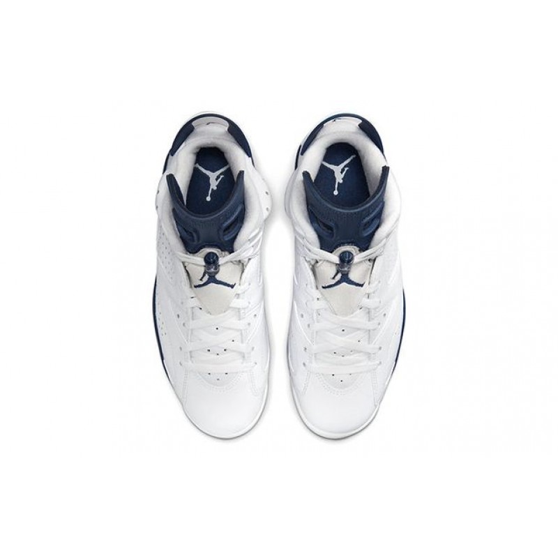 Air Jordan 6 Retro 'Midnight Navy' 2021 White/Midnight Navy CT8529-141