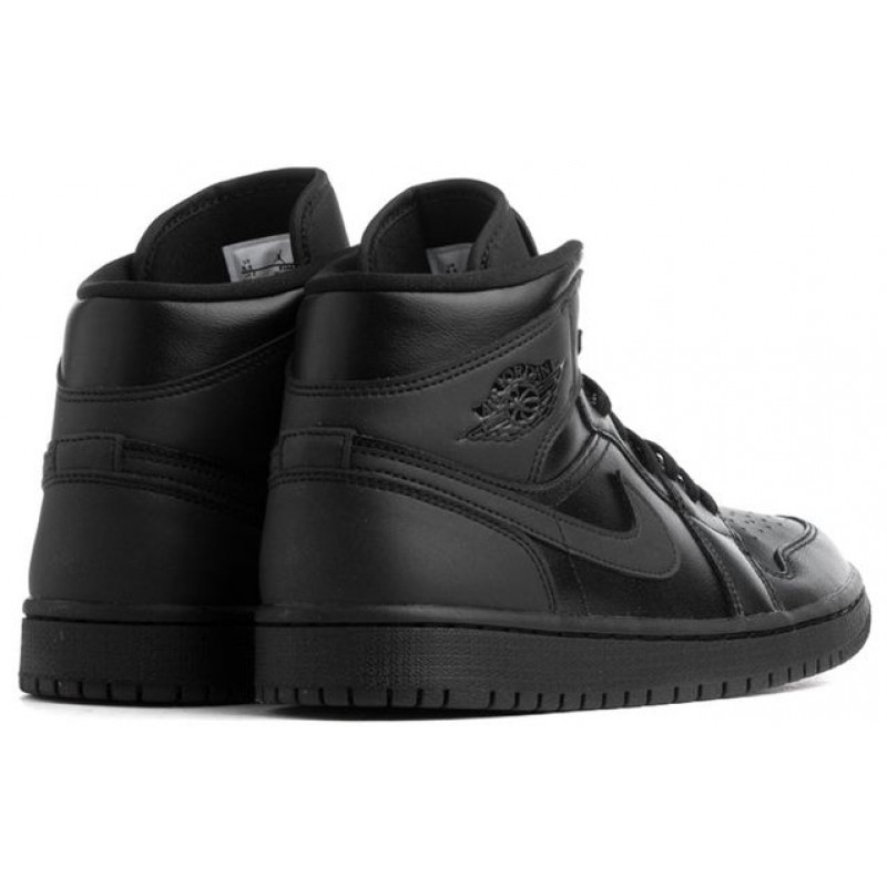 Womens WMNS Air Jordan 1 Mid Triple Black BQ6472-012