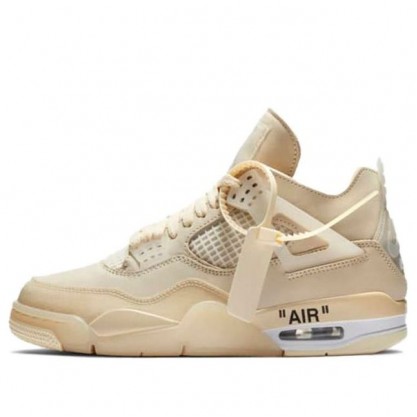 Womens WMNS Air Jordan 4 Retro OFF-White - Sail CV9388-100