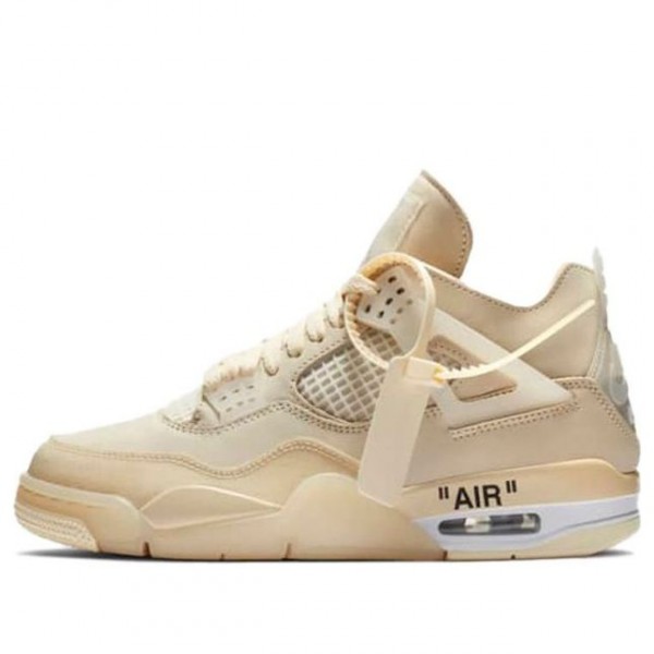 Womens WMNS Air Jordan 4 Retro OFF-White - Sail CV9388-100