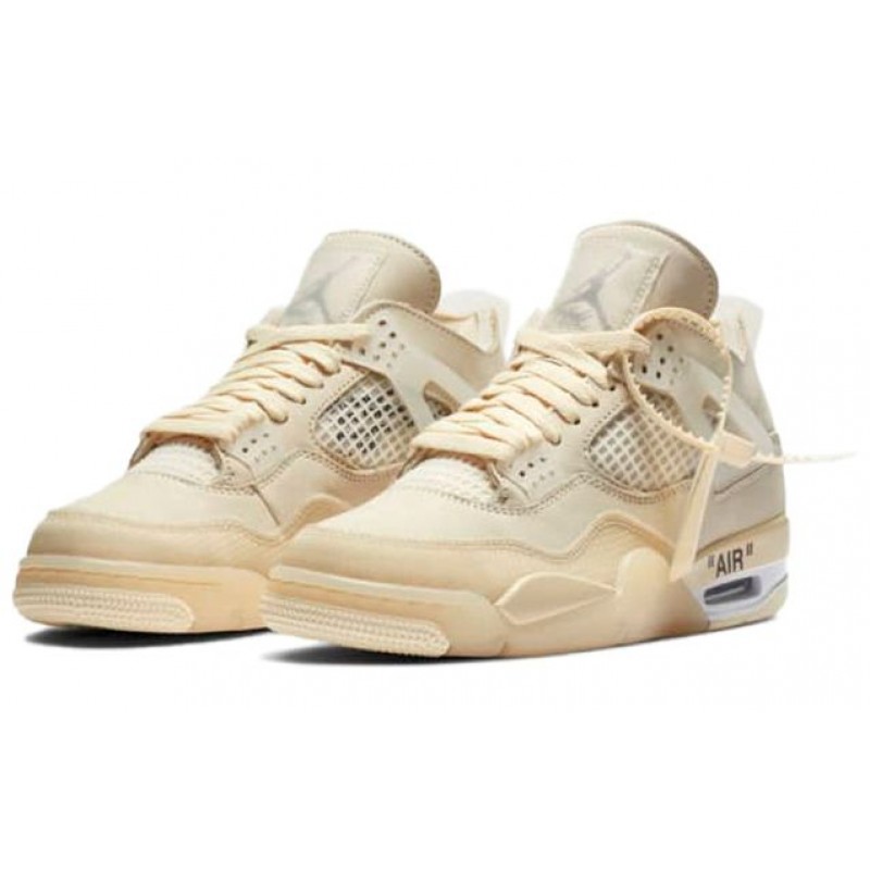 Womens WMNS Air Jordan 4 Retro OFF-White - Sail CV9388-100