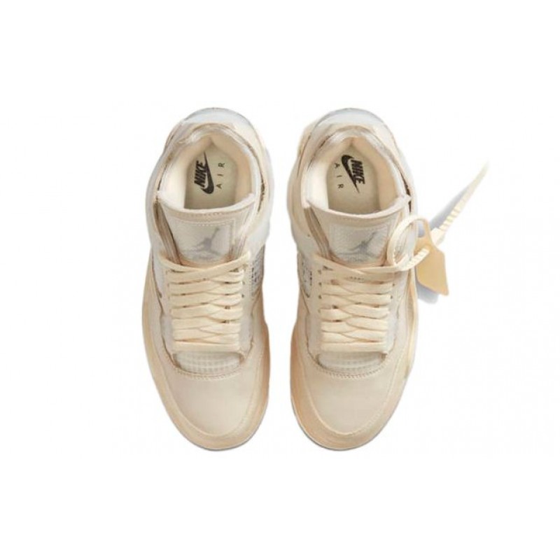 Womens WMNS Air Jordan 4 Retro OFF-White - Sail CV9388-100