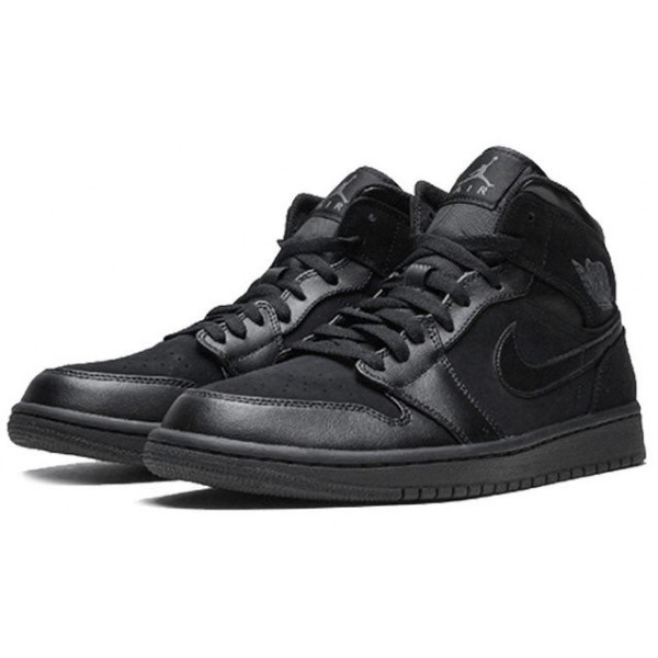 Air Jordan 1 Mid Black 554724-050