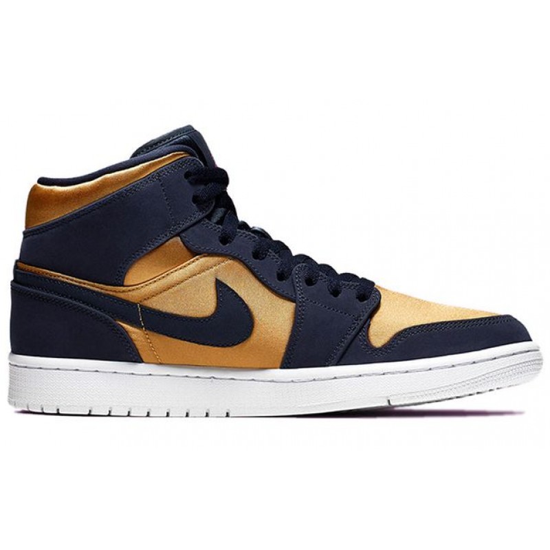 Air Jordan 1 Mid SE Obsidian Gold 852542-401