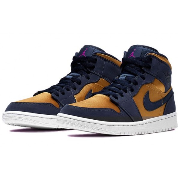 Air Jordan 1 Mid SE Obsidian Gold 852542-401