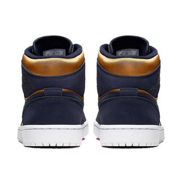 Air Jordan 1 Mid SE Obsidian Gold 852542-401