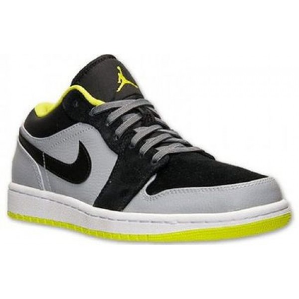 Air Jordan 1 Low 'Venom Green' Wolf Grey/Venom Green/Black 553558-009