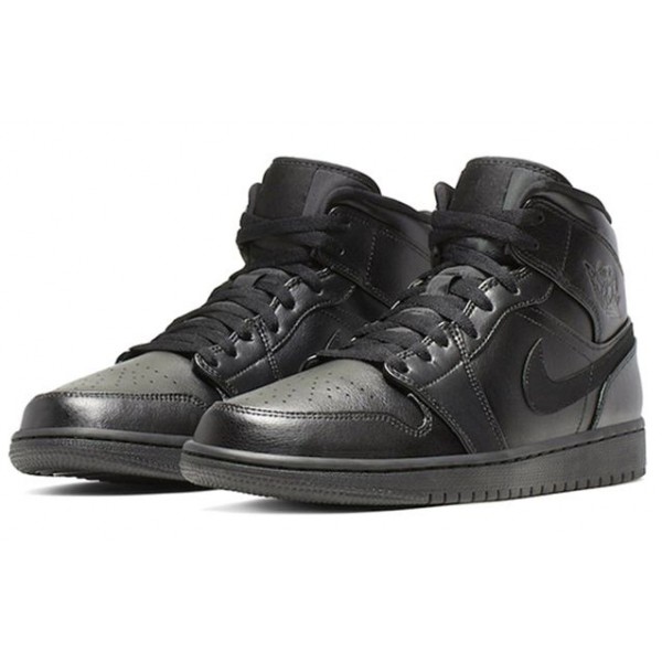 Air Jordan 1 Mid Triple Black 554724-090