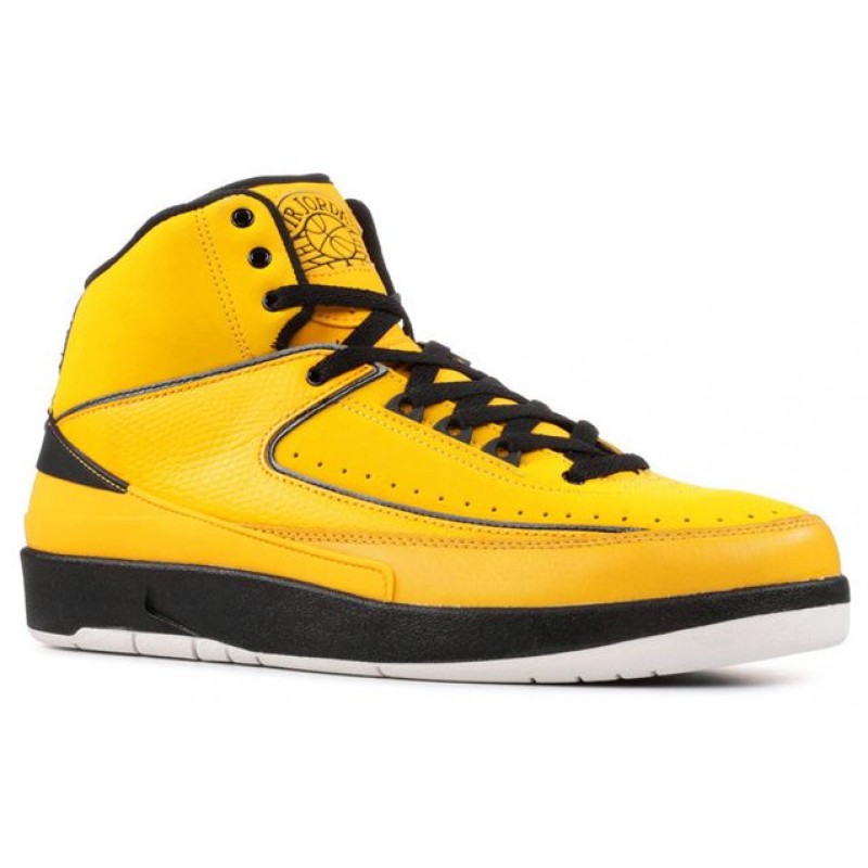 Air Jordan 2 Retro QF 'Candy Yellow' Del Sol/Black-White 395709-701