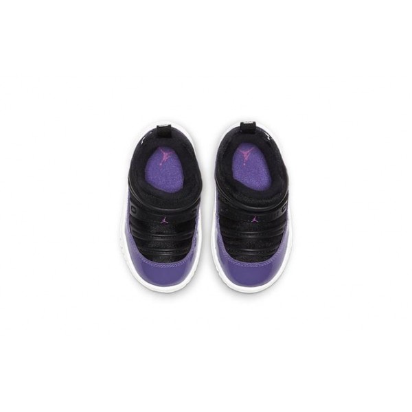 Air Jordan 11 Retro Little Flex TD 'Black Court Purple' Black/White/Court Purple BQ7102-005