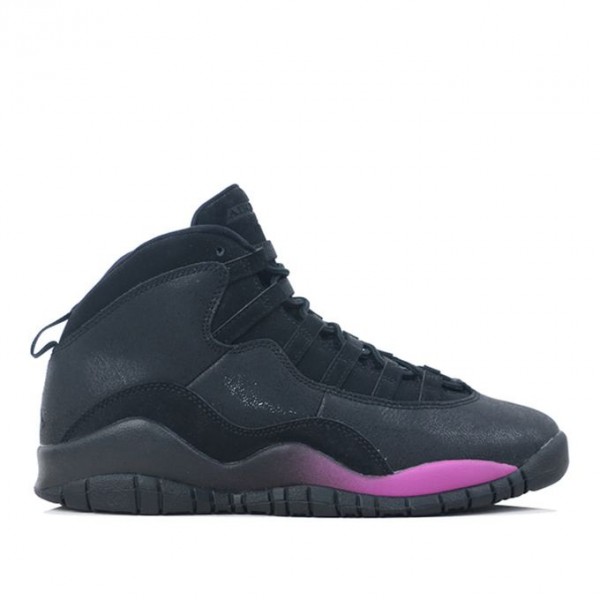 Air Jordan 10 Retro GS Black Fuchsia Blast 487211-017