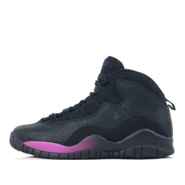 Air Jordan 10 Retro GS Black Fuchsia Blast 487211-017