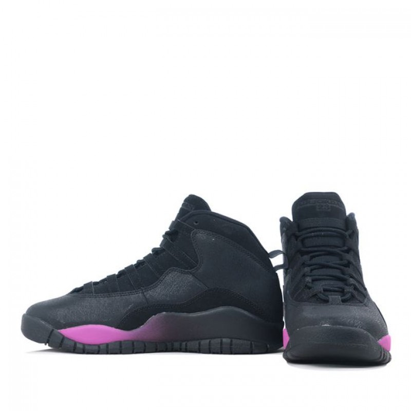 Air Jordan 10 Retro GS Black Fuchsia Blast 487211-017