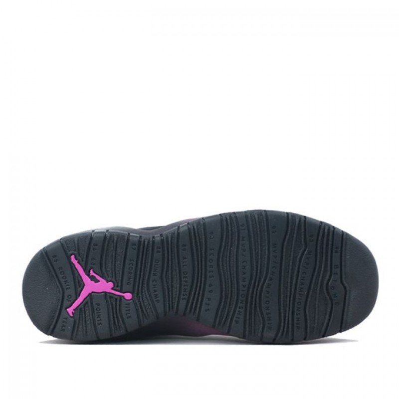 Air Jordan 10 Retro GS Black Fuchsia Blast 487211-017