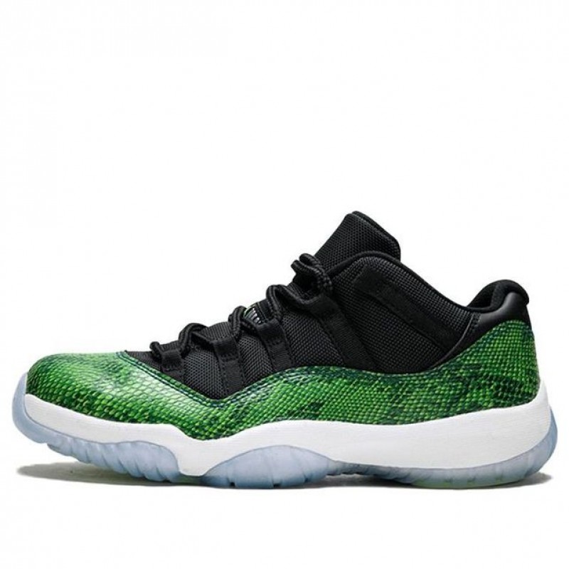 Air Jordan 11 Retro Low Green Snakeskin 528895-033