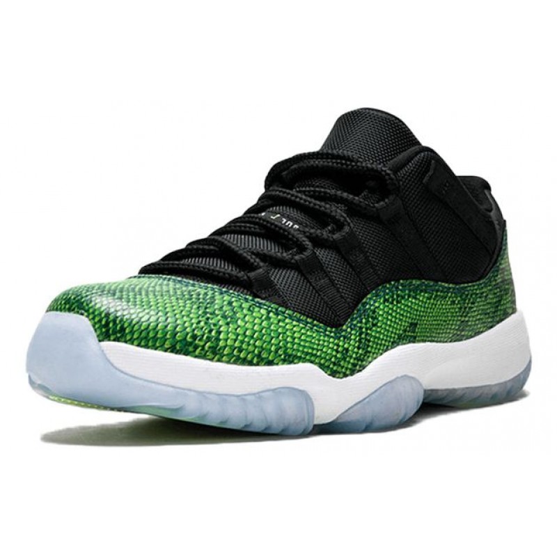 Air Jordan 11 Retro Low Green Snakeskin 528895-033