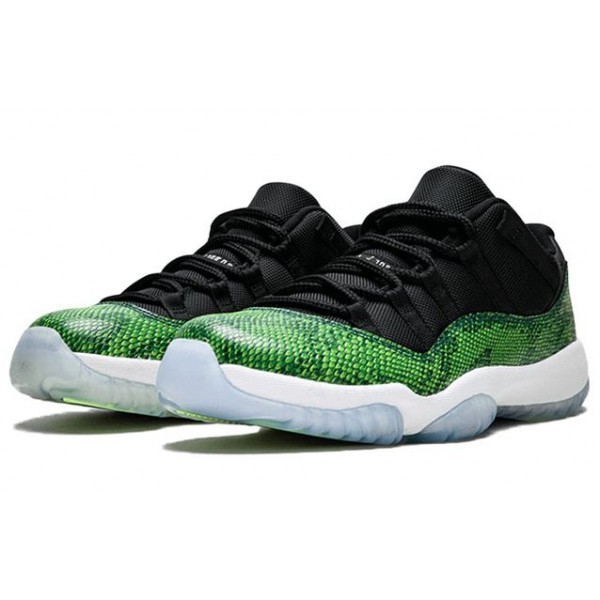 Air Jordan 11 Retro Low Green Snakeskin 528895-033