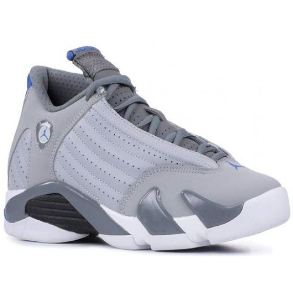 Air Jordan 14 Retro BG Wolf Grey 487524-004