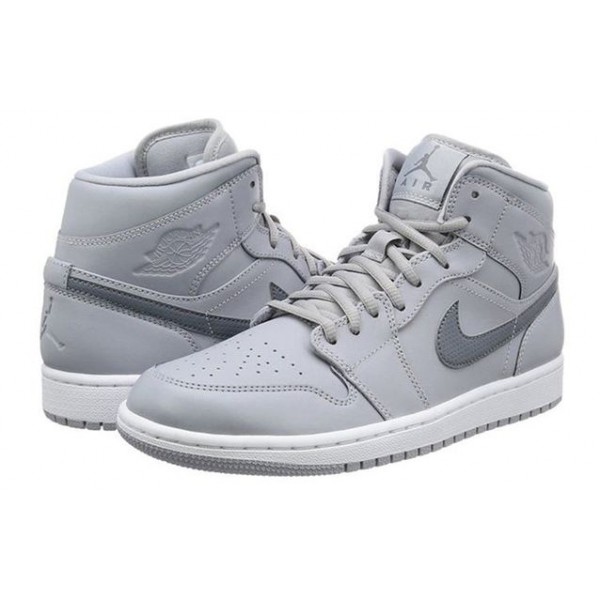 Air Jordan 1 Mid Wolf Grey 554724-033