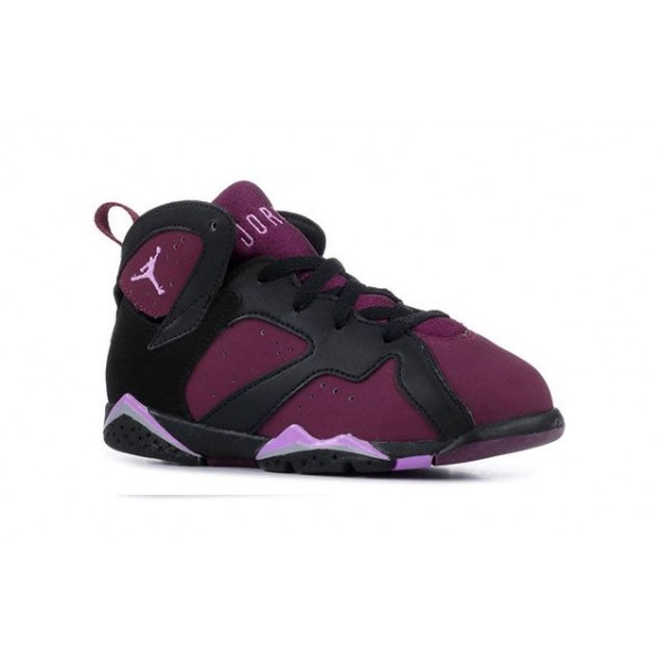 Air Jordan 7 Retro TD 'Mulberry' Black/Fuchsia Glow-Mulberry-Wolf Grey 705418-009