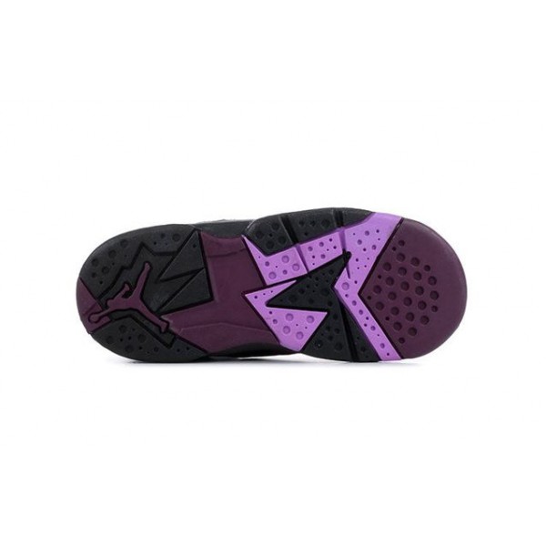 Air Jordan 7 Retro TD 'Mulberry' Black/Fuchsia Glow-Mulberry-Wolf Grey 705418-009