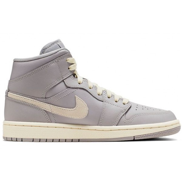 Womens WMNS Air Jordan 1 Mid Atmosphere Grey Pale Ivory CD7240-002