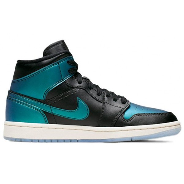 Womens WMNS Air Jordan 1 Mid Iridescent BQ6472-009