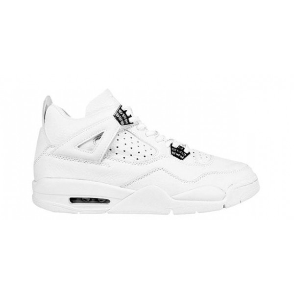 Air Jordan 4 Retro+ 'Bling' 2000 White/White-Chrome 136030-111