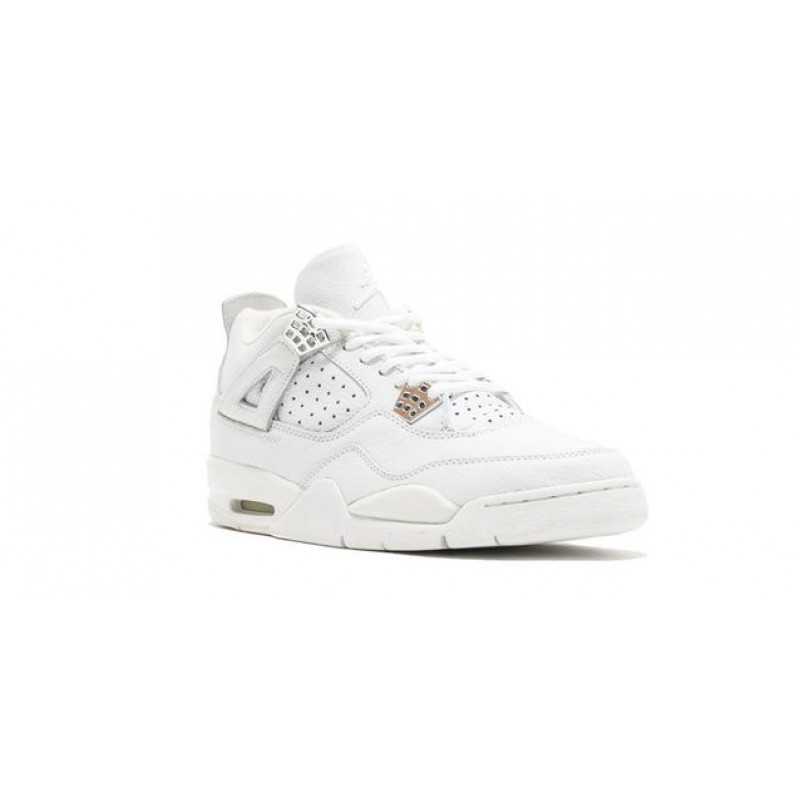 Air Jordan 4 Retro+ 'Bling' 2000 White/White-Chrome 136030-111