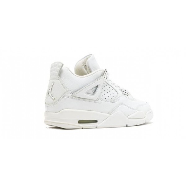 Air Jordan 4 Retro+ 'Bling' 2000 White/White-Chrome 136030-111