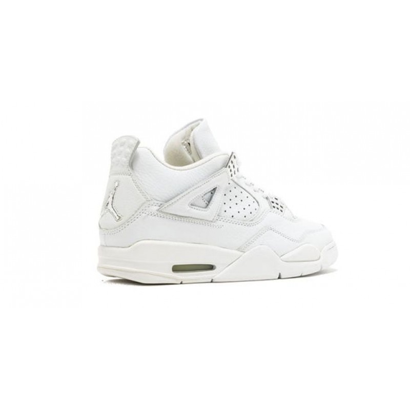 Air Jordan 4 Retro+ 'Bling' 2000 White/White-Chrome 136030-111