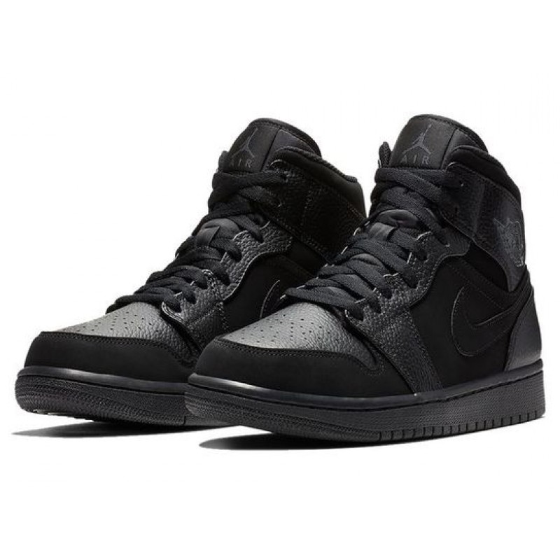 Air Jordan 1 Mid Black 554724-064