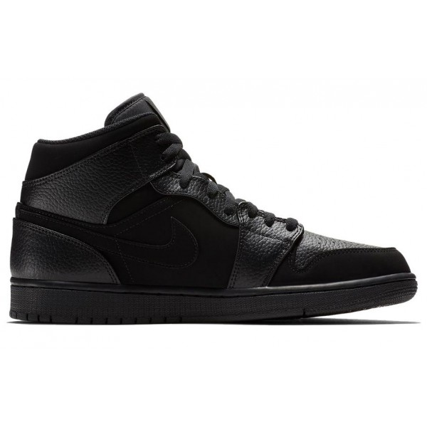 Air Jordan 1 Mid Black 554724-064