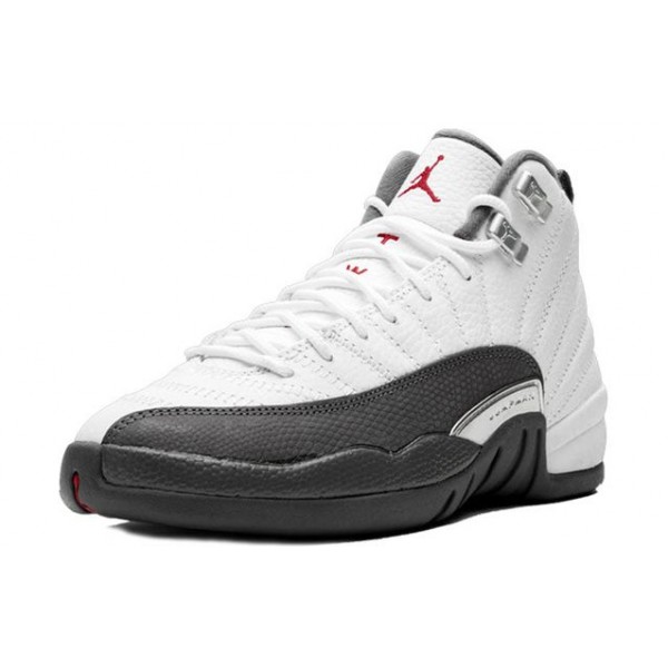 Air Jordan 12 Retro GS White Dark Grey 153265-160