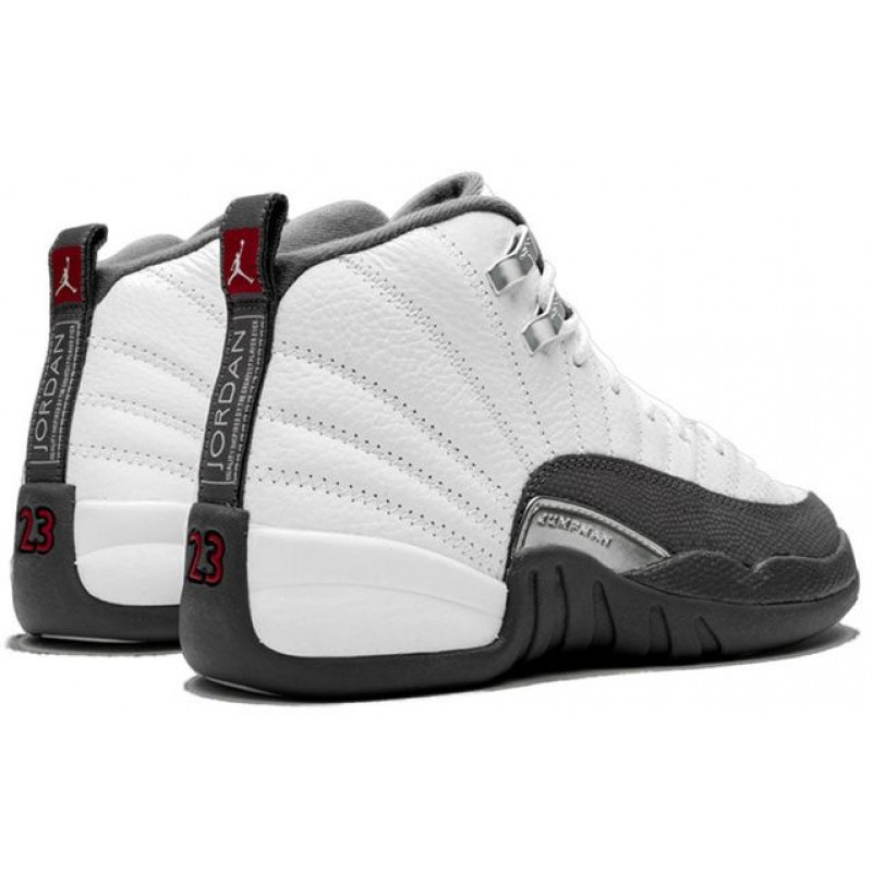 Air Jordan 12 Retro GS White Dark Grey 153265-160