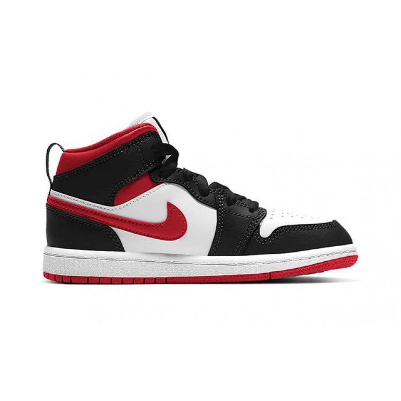 Air Jordan 1 Mid BP Gym Red Black White (PS) 640734-122