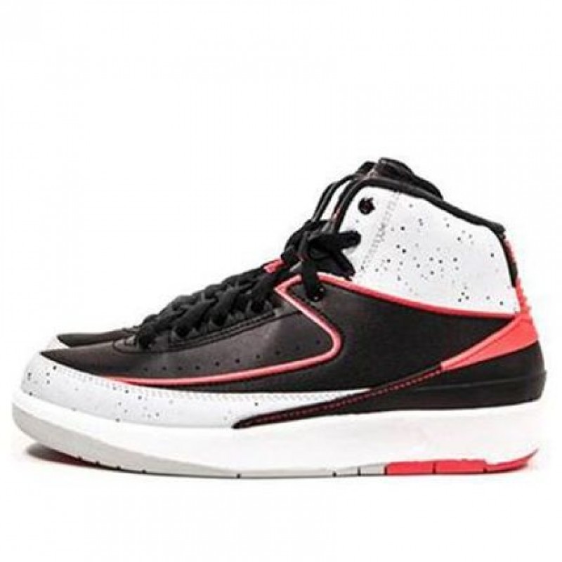 Air Jordan 2 Retro BG Black Infrared Platinum 395718-023