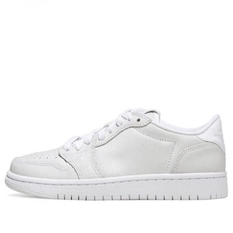 Womens WMNS Air Jordan 1 Low NS 'Triple White' White/White-Metallic Gold AH7232-100