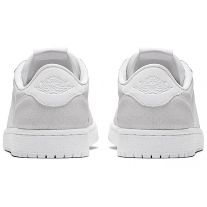 Womens WMNS Air Jordan 1 Low NS 'Triple White' White/White-Metallic Gold AH7232-100