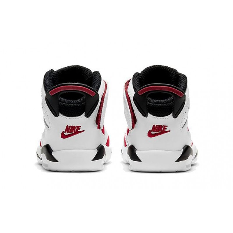 Air Jordan 6 Retro Little Flex TD 'Carmine' White/Carmine/Black CT4417-106