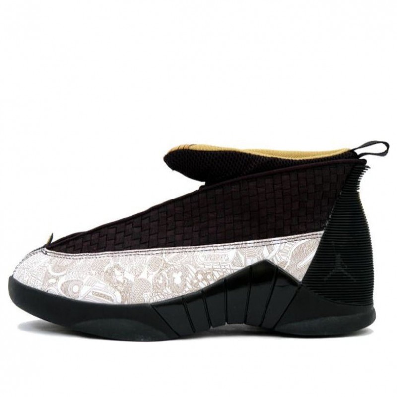 Air Jordan 15 Retro LS 'Laser' Black/Metallic Gold/White 317274-071